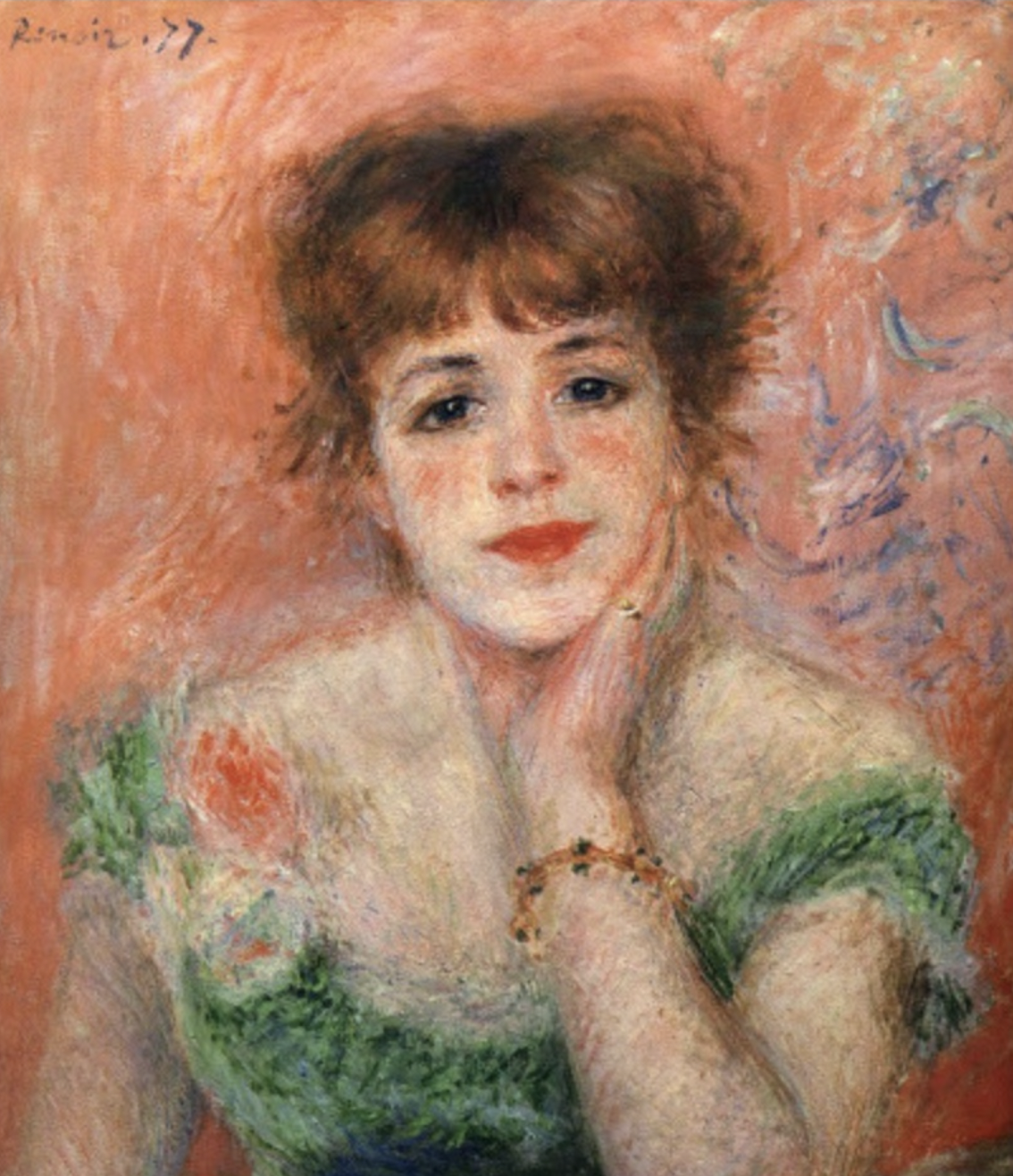 Only Mi — a Renoir portrait in warm coral tones